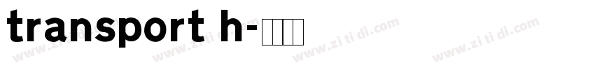 transport h字体转换